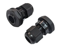 Kabelová průchodka pro vodiče 3,5-6mm, PA6.6, černá, IP68, závit PG