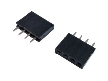 Zásuvka pro lištu kontaktní do PCB 4 pin THT