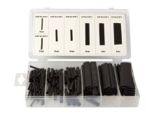 Sada smršťovacích bužírek černá 127 ks