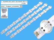 LED podsvit 445mm pro LG 43UK65 - sada 3 kusy