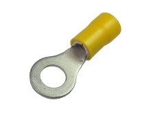 Krimpovací očko M6 na kabel - žluté