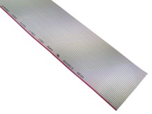 Ploché vícežilové kabely 34x28AWG, Cu, šedý, nestíněný