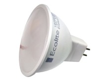 LED žárovka MR16 / GU5.3, teplá bílá, 12V, 5W Ecolite