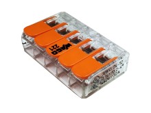 WAGO Krabicová Svorka 221-415 s Páčkami 5 x 4 mm²