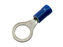 Krimpovací očko M8 pro kabel - modré