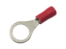 Krimpovací očko M8 na kabel červené