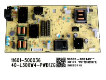LCD Power Supply Board TCL 30805-000145 / SMPS 40-L30XW4-PWB1ZG