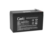 Olověný akumulátor 12V 7Ah AGM - Geti Faston 4,8mm