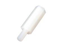 Plastový šestihranný distanční sloupek M3, délka 15 mm