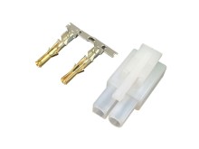 Napájecí konektor Tamiya, samice, 2 piny, zlacený, 6,2mm