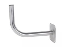 Držák antény na zeď 40 cm s plotnou 140 x 120 mm - galvanický zinek