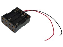 Pouzdro na baterie 8x AAA se sériovým zapojením