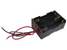 Pouzdro na baterie 6x AAA s vývodem vodiče a sériovým zapojením