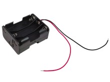 Pouzdro na baterie 6x AA s vývodem a sériovým zapojením