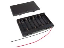 Pouzdro na baterie 8x AA s vypínačem a vývodem vodiče