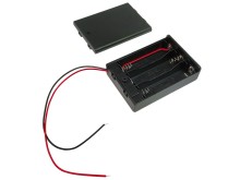 Pouzdro na baterie 3x AA s vypínačem a vývodem vodiče