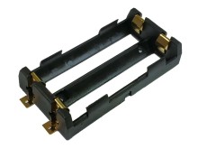 Pouzdro pro baterie 2x 18650 s pozlacenými vývody