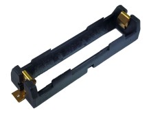 Pouzdro na baterie 1x 18650 SMD s pozlacenými vývody