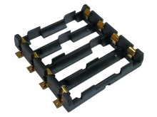 Pouzdro na baterie 4x18650 s pozlacenými vývody