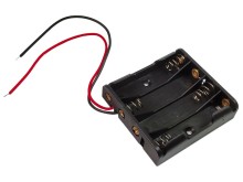 Pouzdro na baterie 4x AAA s vývodem vodiče