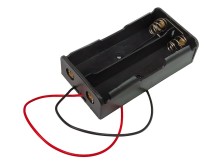 Pouzdro na baterie 2x18650 s vývodem vodiče - paralelní zapojení