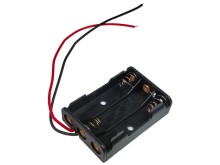 Pouzdro na baterie 3x AAA s vývodem vodiče