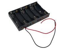 Pouzdro na baterie 6x AA s vývodem vodiče