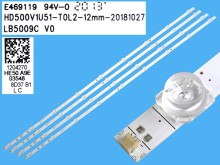 Sada LED podsvícení 960mm pro TV Hisense HE50A9E - 4 kusy