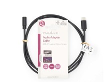 USB-C na 3.5 mm Jack redukce - 1m černý Nedis CCGL65960BK10