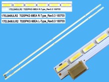 Sada LED podsvícení EDGE 538mm pro LCD panely Vestel - 2 kusy