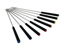 Fondue sada vidliček 8 ks s barevnou koncovkou