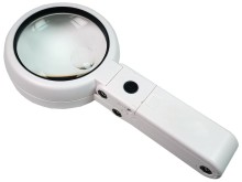 Ruční lupa se stojánkem a osvětlením 8 LED FS75RC - zvětšení 5x a 11x