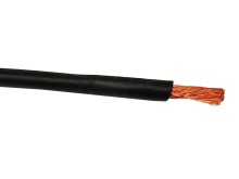 Silikonový kabel 1.5mm² s měděným jádrem - metráž černý