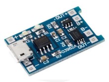 TP4056 D Modul pro Nabíjení Li-ion Baterií s Ochrannou a Mikro USB Konektorem
