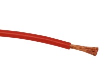 Silikonový kabel Cu 0.5mm² s červenou izolací - metráž