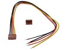 Konektor 5pin s kabelem 25cm, platinové kontakty