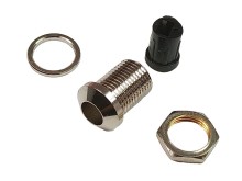 Kovový niklovaný držák LED diody 5mm PLED-50