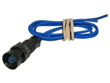 Modrá LED kontrolka 230V AC s montážním otvorem 11 mm