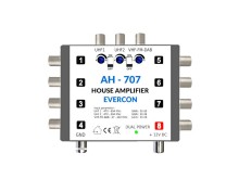 Anténní zesilovač DVB-T2 AH-707 Evercon 5G, 30dB, UHF, DAB/FM, 8x výstup
