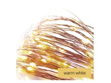 LED vánoční nano řetěz měděný 0,9 m s časovačem