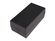 Dvoudílná plastová krabička KP 35C - černá, ABS