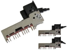 Dvoupolohový přepínač radiomagnetofonu ALPS 6 sekcí 2x12 pin