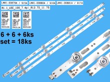 LED podsvit sada Samsung BN96-50310A, BN96-50311A, BN96-50312A pro 75" TV