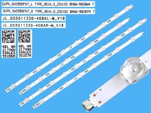 LED podsvit sada Samsung 55DU70 celkem 4 kusy   / LED Backlight 1070mm - JL.D550I1330-408AL-M_V18  + JL.D550I1330-408AR-M_V18 / BN96-58286A + BN96-58287A / DU7K_SVC550FK7_L TYPE_REV1.0_231102 + DU7K_SVC550FK7_R TYPE_REV1.0