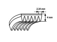 Řemen drážkový 1210J5EL POLY-V pro pračky