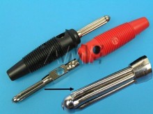 Banánek 30A - černý, pájecí konektor BUELA30KSW