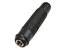 Kabelová zdířka banánek 16A - černá KUN30SW