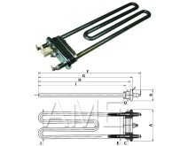 Topné těleso pračky Whirlpool 2050W 481225928919