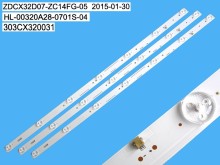 LED podsvit 598mm sada 303CX320031 pro LCD panely 32"