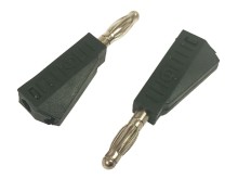 Banánek letovací se zdířkou 2ks černý